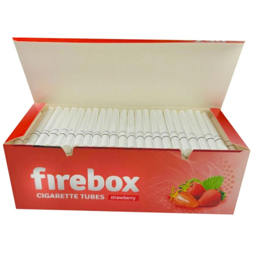 Гільзи для сигарет Firebox Strawberry 250 шт Полуниця