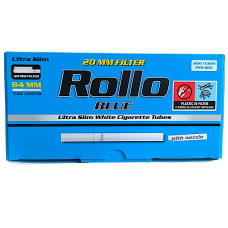 Сигаретные гильзы  Rollo Blue Ultra Slim 200 шт 6,5*20 мм