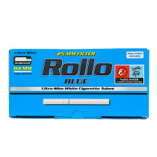 Сигаретные гильзы  Rollo Blue Ultra Slim 200 шт 6,5*25 мм