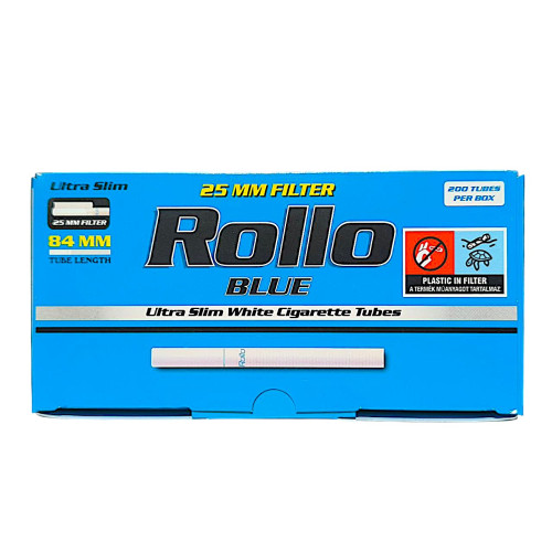 Сигаретні гільзи Rollo Blue Ultra Slim 200 шт 6,5*25 мм