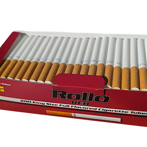 Гільзи для цигарок Rollo Red King  Size 200 шт 25 мм