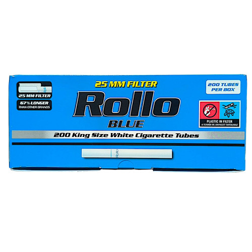 Гільзи для цигарок Rollo Blue King  Size 200 шт 25 мм