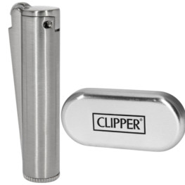 Запальничка Clipper Metal Gasoline Silver Matt (Бензинова)