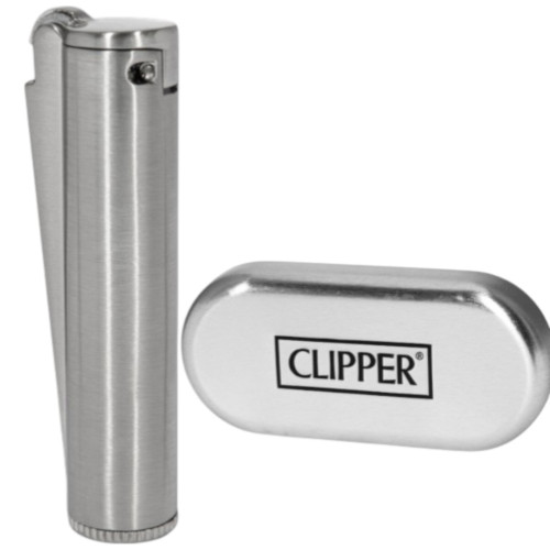 Запальничка Clipper Metal Gasoline Silver Matt (Бензинова)