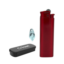 Запальничка Cricket Turbo Metal RED Matt