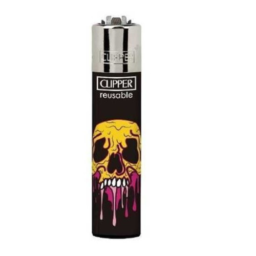 Запальничка Clipper Hippie Molten Skulls