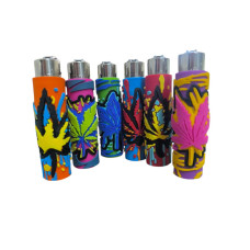 Зажигалка Clipper Rasta Leaf Silicone Cover ( Колекция 6шт )