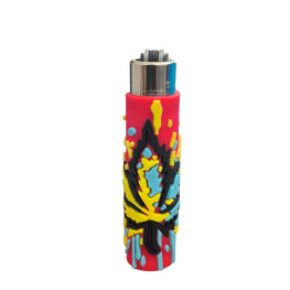 Зажигалка Clipper Rasta Leaf Silicone Cover