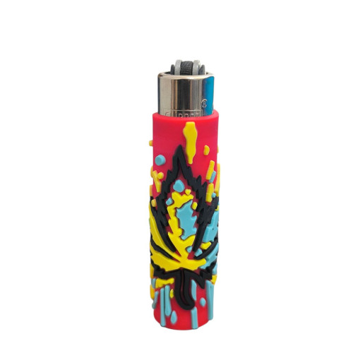 Запальничка Clipper Rasta Leaf Silicone Cover 