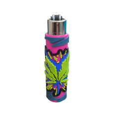 Зажигалка Clipper Rasta Leaf Silicone Cover оригинальная
