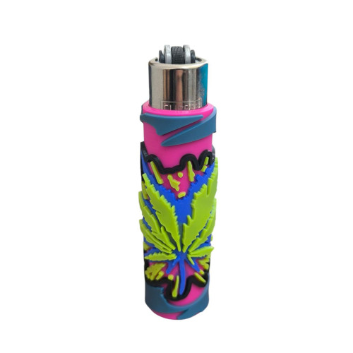 Запальничка Clipper Rasta Leaf Silicone Cover оригінальна