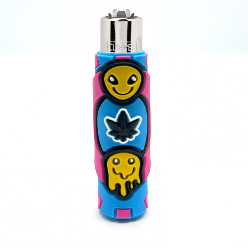 Запальничка Clipper The Coolest Silicone у силіконовому чохлі (колекція з 6 шт.)