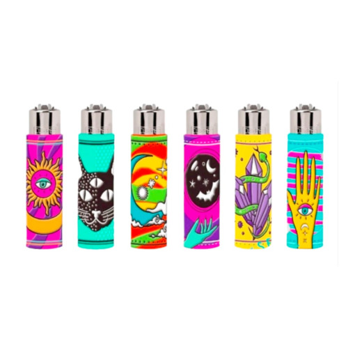 Запальничка Clipper Silicone у силіконовому чохлі (колекція з 6 шт.)