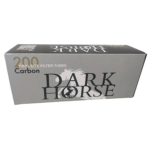 Гільзи для набивання сигарет DARK HORSE CARBON  200 шт