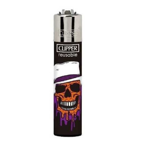 Запальничка Clipper Hippie Molten Skulls